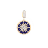 14K Gold Compass Pendant