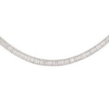 10.34ct Diamond Platinum Baguette Tennis Necklace