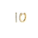 0.36ct Diamond 18K Gold Huggie Hoops Earrings