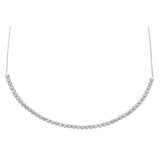 3.00ct Diamond 14K Gold Tennis Adjustable Choker Necklace