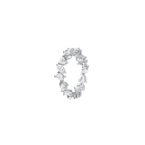 1.27ct Diamond 18K Gold Multi Shaped Eternity Ring