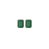 1.85ct Emerald 14K Gold Stud Earrings