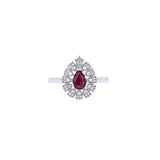 0.70ct Diamond Ruby 14K Gold Vintage Style Ring