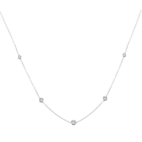 0.88ct Diamond 14K Gold By The Yard Necklace