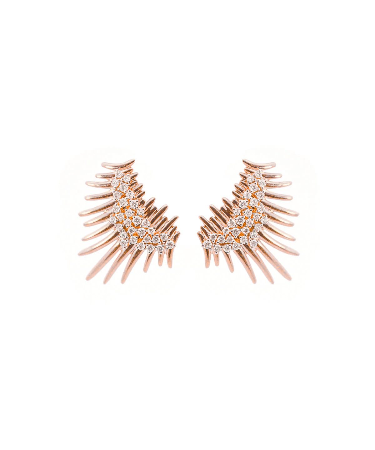 0.86ct Diamond 18K Gold Statement Earrings