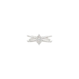 0.75ct Diamond 18K Gold Illusion Marquise Set Ring