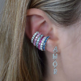 0.50ct Black Diamond 18K Gold Ear Cuff