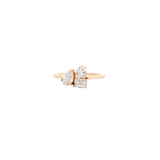 1.02ct Diamond 18K Gold Multi Shaped Ring