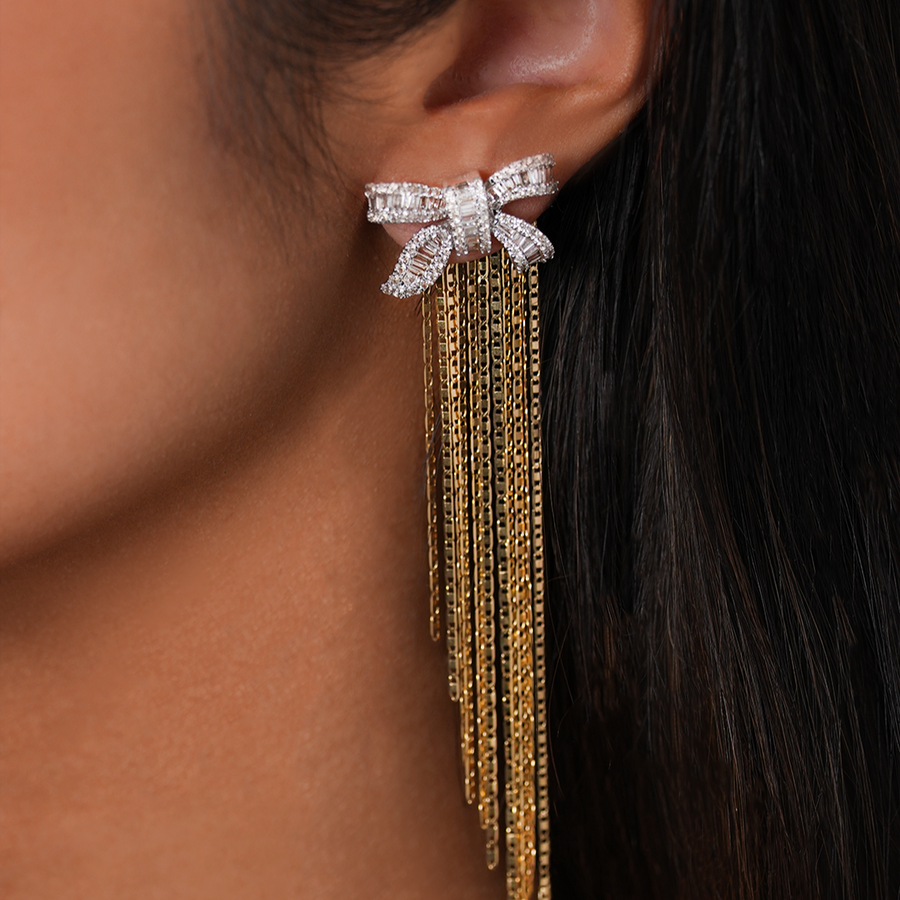 Ana Rocha E Appolinario 18K Gold Eleven Fringes Backing For Earrings