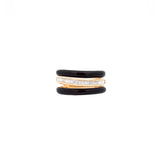 3.9ct Onyx Diamond 14K Gold Ring