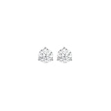 GIA 2.22ct Diamond 14K Gold Martini Set Stud Earrings