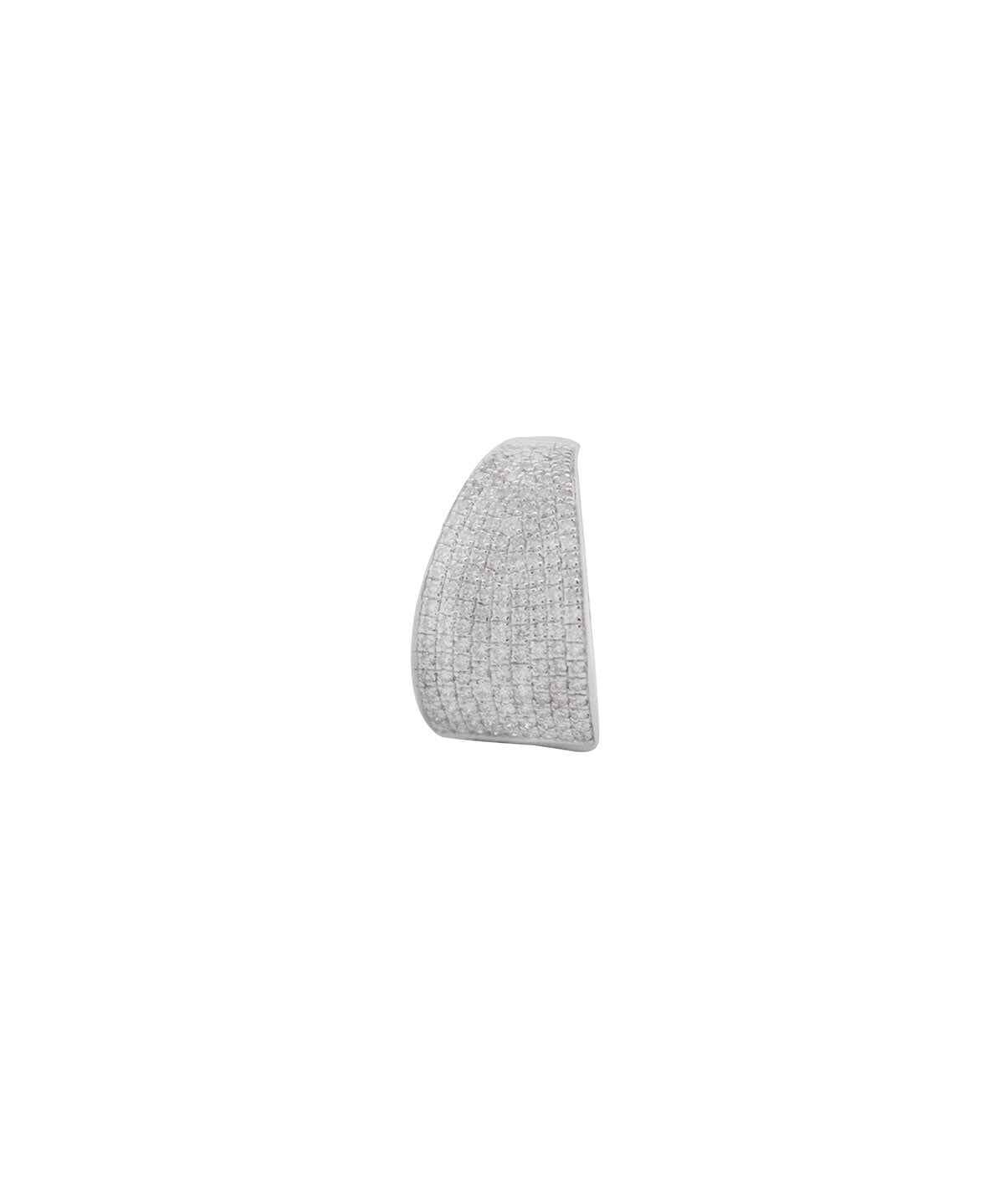 0.44ct Diamond 18K Gold Pave Dome Ear Cuff