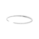 0.47ct Diamond 14K Gold Open Cuff Bracelet