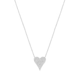 2.0ct Diamond 14K Gold Heart Necklace