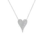 2.0ct Diamond 14K Gold Heart Necklace