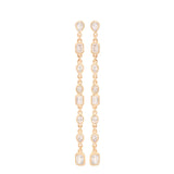 1.76ct Diamond 14K Gold Multi Shaped Drop Earrings