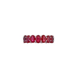 5.72ct Ruby 18K Gold Oval Eternity Ring