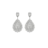 20.44ct Diamond 18K Gold Chandelier Drop Earrings
