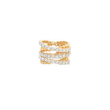 2.63ct Diamond 14K Gold Crossover Ring