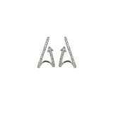 0.76ct Diamond 18K Gold Arrow Earrings