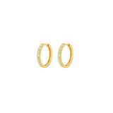 1.00ct Diamond 14K Gold Hoop Earring
