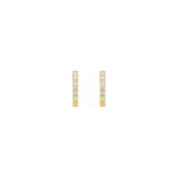 1.00ct Diamond 14K Gold Hoop Earring