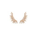 2.36ct Diamond 18K Gold Gold Wing Climber Earrings