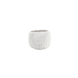 3.65ct Diamond 18K Gold Large Pave Dome Ring