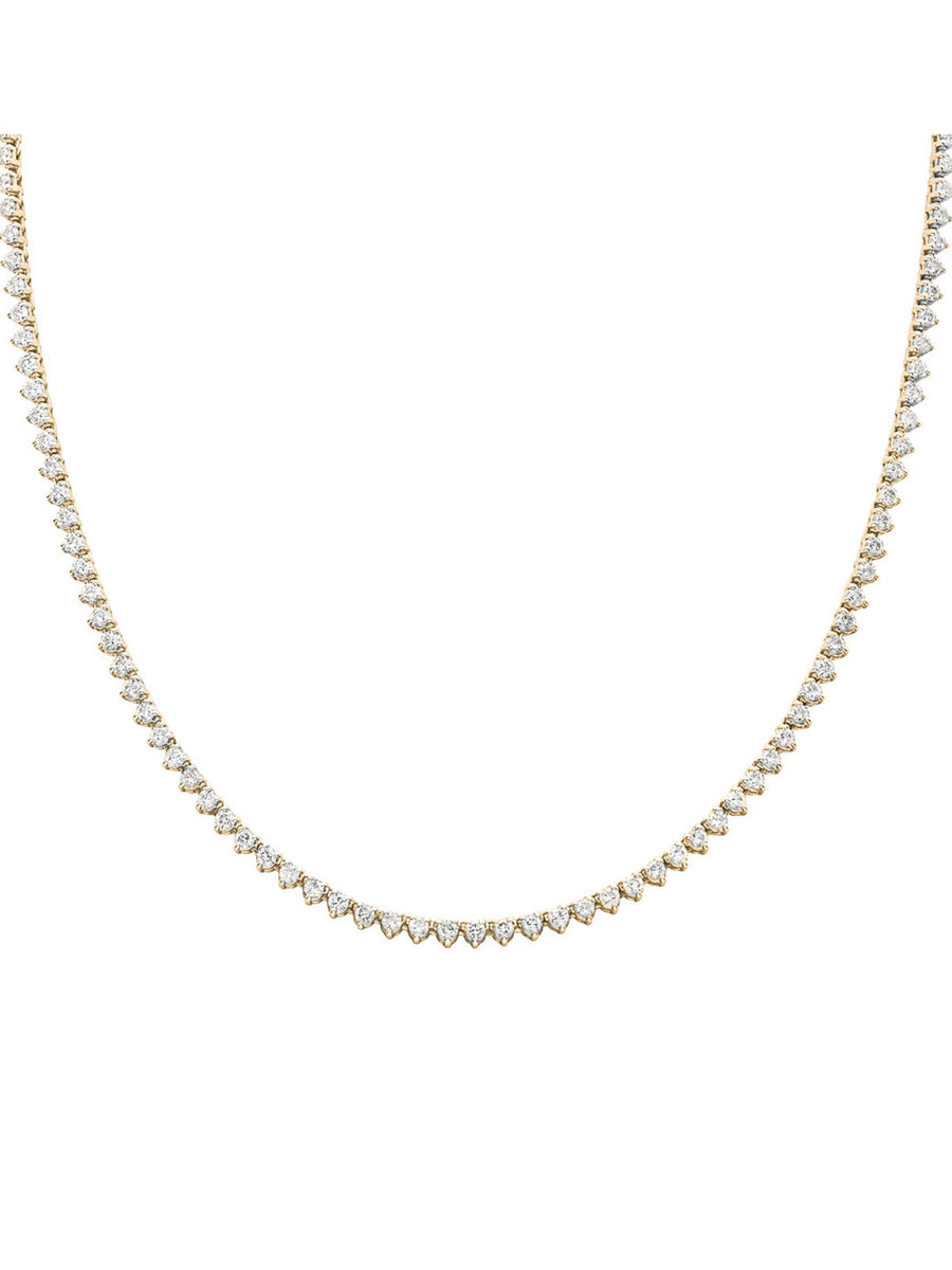 10.18ct Diamond 14K Gold Jenny Tennis Necklace