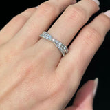 1.0ct Diamond 14K Gold Crossover Ring