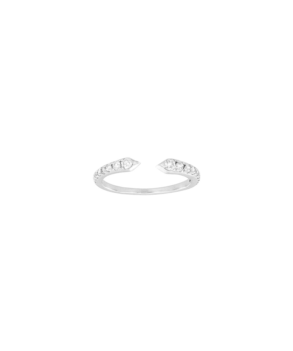 0.28ct Diamond 18K Gold Cuff Ring