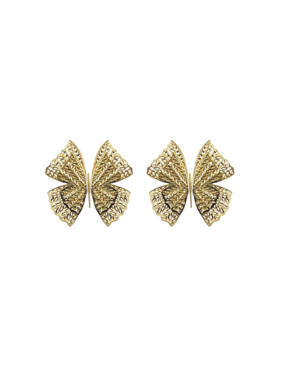 Ana Rocha E Appolinario 18K Gold Butterfly Earrings