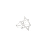 0.33ct Diamond 18K Gold Star of David Ring