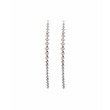 1.99ct Diamond 18K Gold Climber Long Drop Earrings