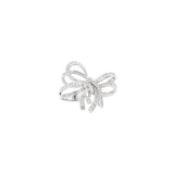 2.55ct Diamond 18K Gold Statement Bow Ring