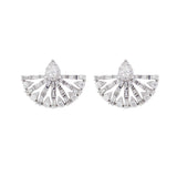 1.56ct Diamond 18K Gold Fanned Earrings