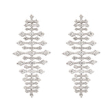 4.36ct Diamond 18K Gold Statement Cascade Earrings