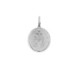 0.55ct Diamond 18K Gold Medal Pendant