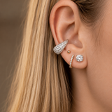 1.25cts Diamond 18K Gold Pave Ear Cuff