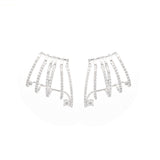 1.32ct Diamond 18K Gold Climber Earrings