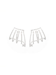 1.32ct Diamond 18K Gold Climber Earrings