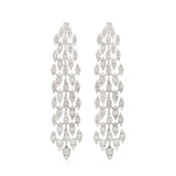 5.46ct Diamond 18K Gold Statement Cascade Earrings