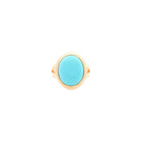 Turquoise 14K Gold Cocktail Ring