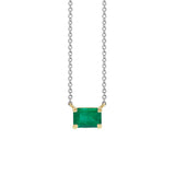 1.75ct Emerald 14K Gold Pendant Necklace