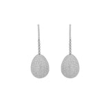27.00ct Diamond 18K Gold Dangle Drop Earrings