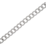 6.88ct Diamond 18K Gold Cable Chain Bracelet