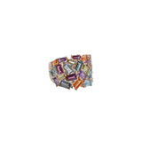 5.45ct Diamond Multi Color Gem 14K Gold Ring