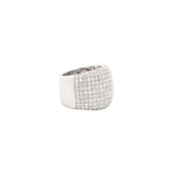 3.65ct Diamond 18K Gold Large Pave Dome Ring
