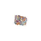 5.45ct Diamond Multi Color Gem 14K Gold Ring