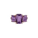 11.39ct Amethyst Pink Tourmaline 18K Gold Ring